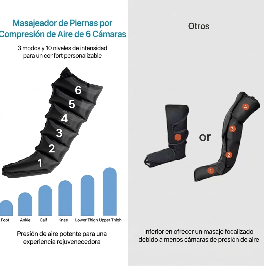 PhysioPulse™ AirPulse Boots | Recuperación Muscular Avanzada