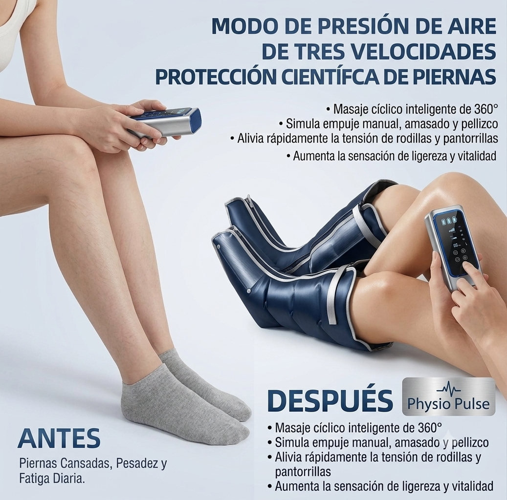 PhysioPulse™ AirPulse Boots | Recuperación Muscular Avanzada